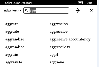 how to use a kindle dictionary when not in book